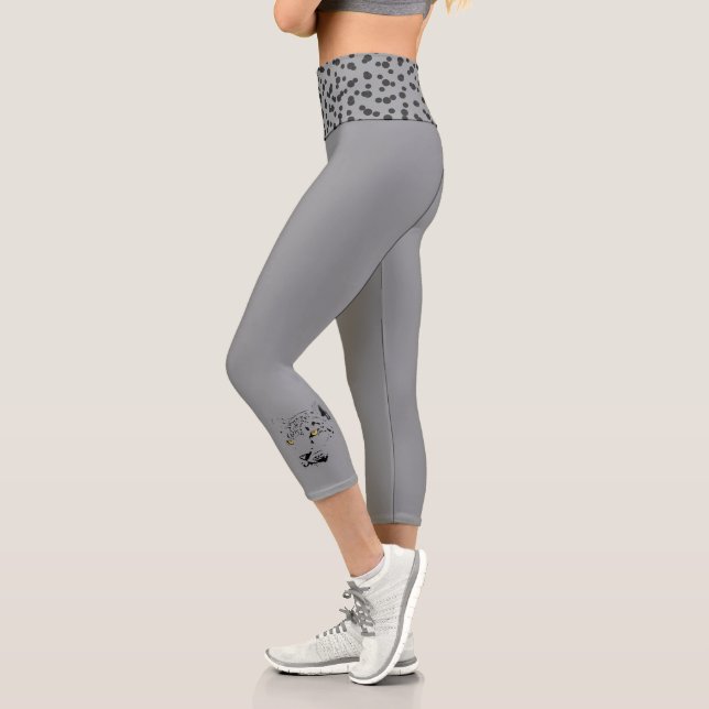 Leggings Capri Atlético felino de alta cintura-SG (Izquierda)