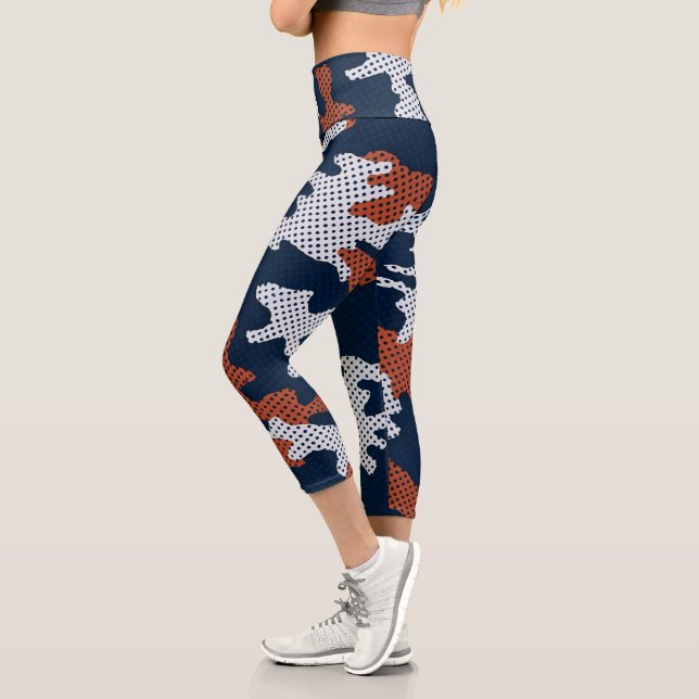 Leggings Capri Auburn Deep-South Tiger Spirit Camo  (Izquierda)