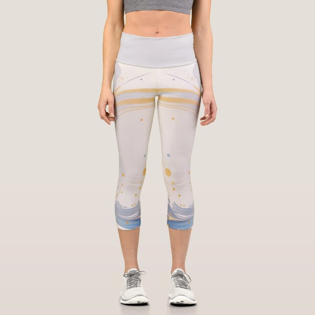 Leggings Capri Audaces Strokes Descubre las mejores capas acuátic (Anverso)