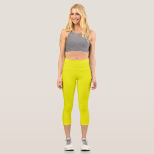 Leggings Capri Aureolina (color sólido)