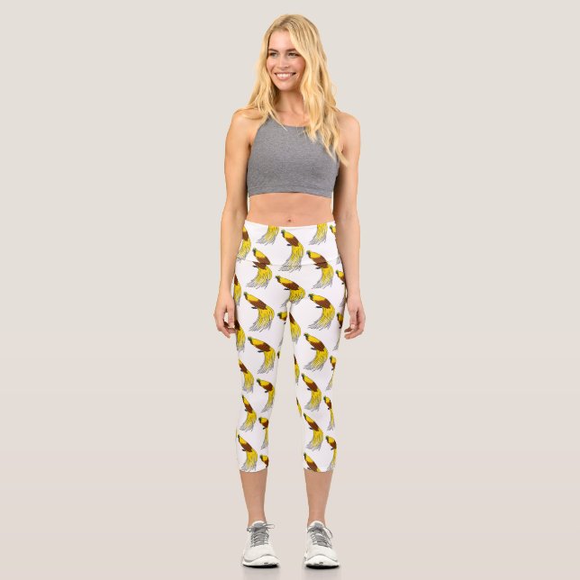 Leggings Capri Ave menor del ilustracion del paraíso (Anverso)