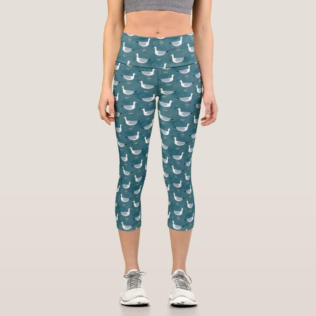 Leggings Capri Ave naucal de gaviotas (Anverso)