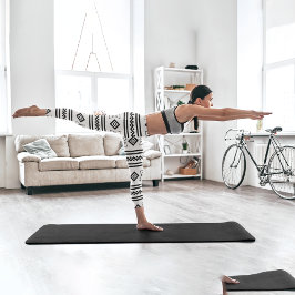 Leggings Capri Azteca blanca negra