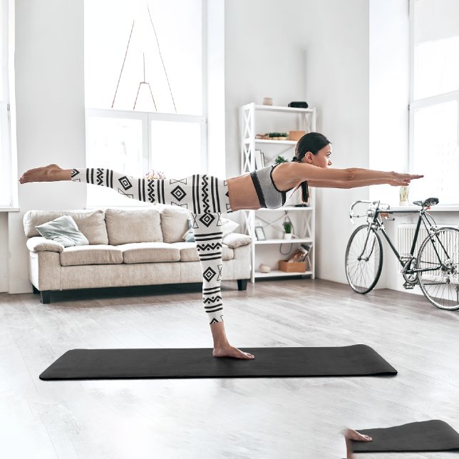 Leggings Capri Azteca blanca negra (Subido por el creador)