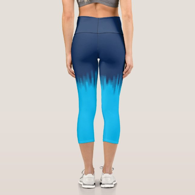 Leggings Capri Azul (Reverso )
