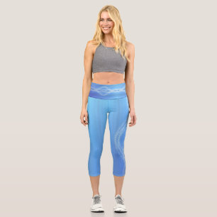 Leggings Capri Azul claro