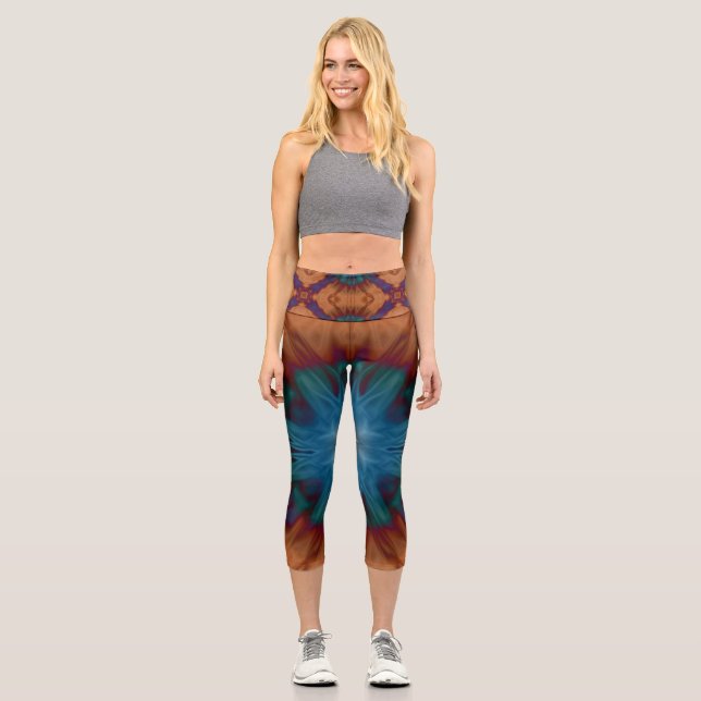 Leggings Capri Azul cobre (Anverso)