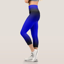 Leggings Capri Azul eléctrico sólido