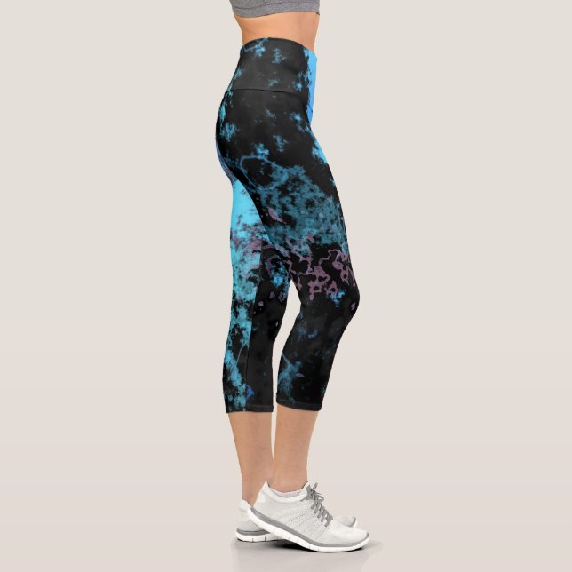 Leggings Capri Azul morado y gris (Derecha)