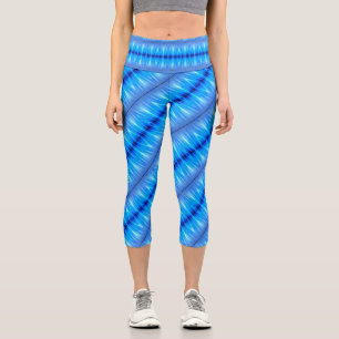 Leggings Capri azul océano