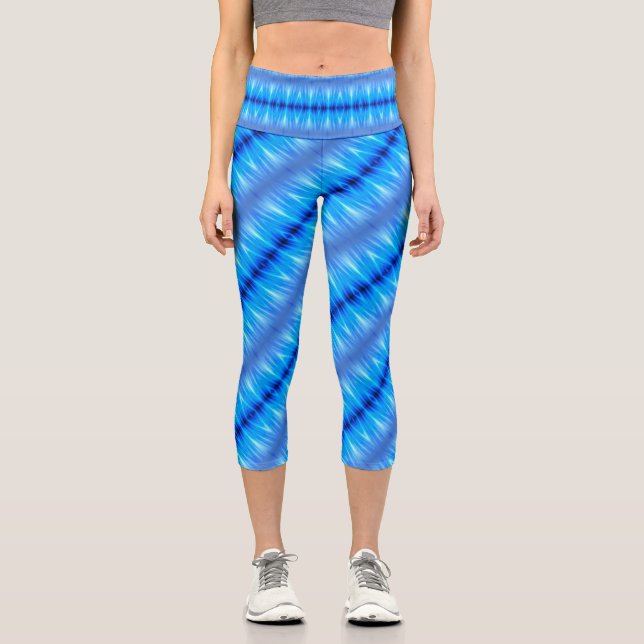 Leggings Capri azul océano (Anverso)