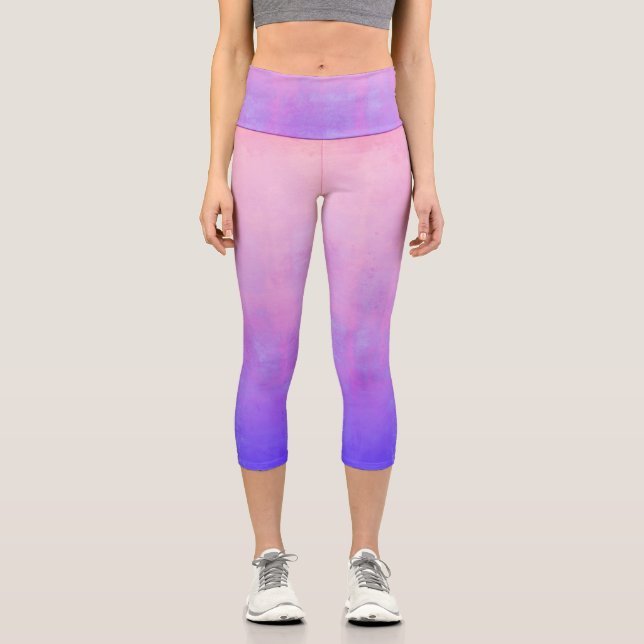 Leggings Capri Azul rosa oscuro (Anverso)
