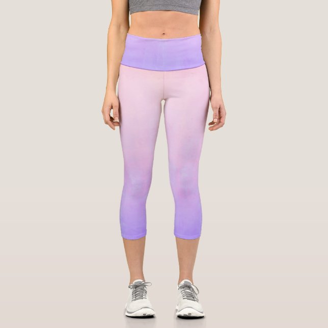 Leggings Capri Azul rosa oscuro (Anverso)