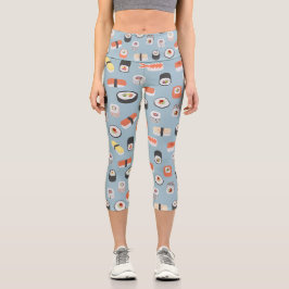 Leggings Capri Azul sushi