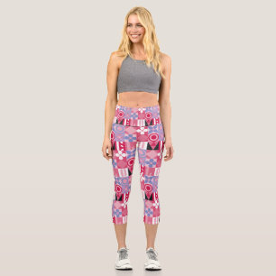 Leggings Capri azulejos geométricos