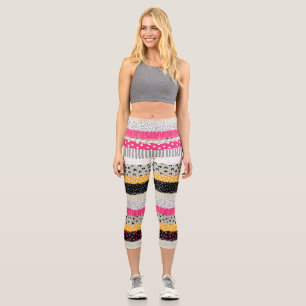Leggings Capri Baldosas de mosaico: Diseño versátil y sin inconve