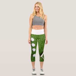 Leggings Capri Baloncesto de golf con mantequilla sobre hierba ve