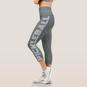 Leggings Capri Baloncesto Gris Dusty Moderno
