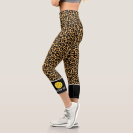 Leggings Capri Baloncesto Imprimir jungla Patrón animal Personali