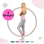 Leggings Capri Baloncesto Personalizado De Gris Rosado De Alto De<br><div class="desc">Nuestros pantalones de alta cintura para el yoga son la adición perfecta a su armario de entrenamiento,  Personalizado del jugador de plaquetón personalizado High Waisted con la palabra "PICKLEBALL" que usted puede cambiarlo tan rápido y fácil .</div>