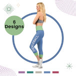 Leggings Capri Baloncesto Personalizado Sage-Blue High Waisted<br><div class="desc">Nuestros pantalones de alta cintura para el yoga son la adición perfecta a su armario de entrenamiento,  Personalizado del jugador de plaquetón personalizado High Waisted con la palabra "PICKLEBALL" que usted puede cambiarlo tan rápido y fácil .</div>
