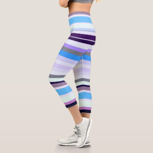 Leggings Capri Bandas de colores