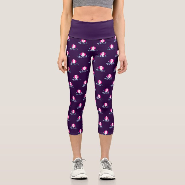 Leggings Capri Bandas de playa (Anverso)