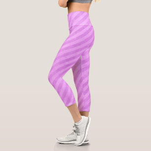 Leggings Capri Bandas rosadas eléctricas industriales