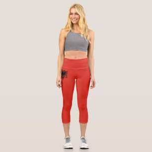 Leggings Capri Bandera albanesa