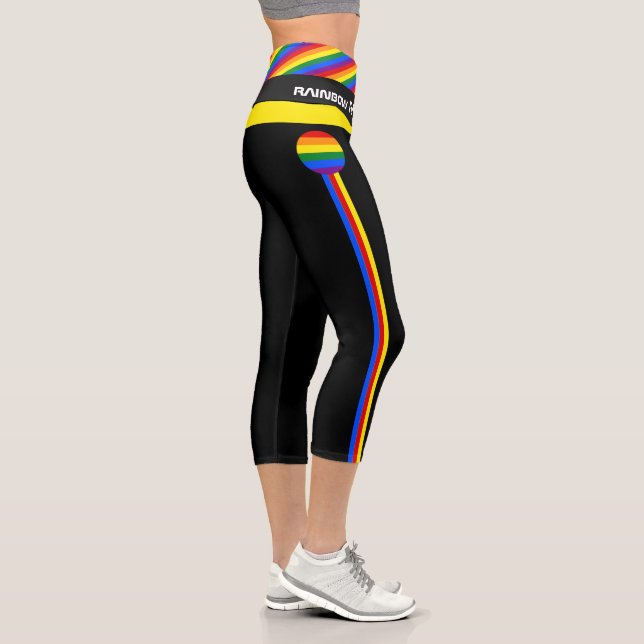 Leggings Capri Bandera arcoiris y orgullo, comunidad LGBT/ropa de (Derecha)