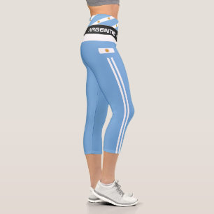 Leggings Capri Bandera argentina, moda, fitness, deporte