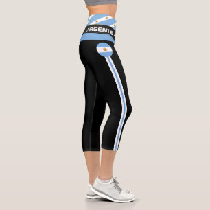 Leggings Capri Bandera argentina, moda, fitness, deporte
