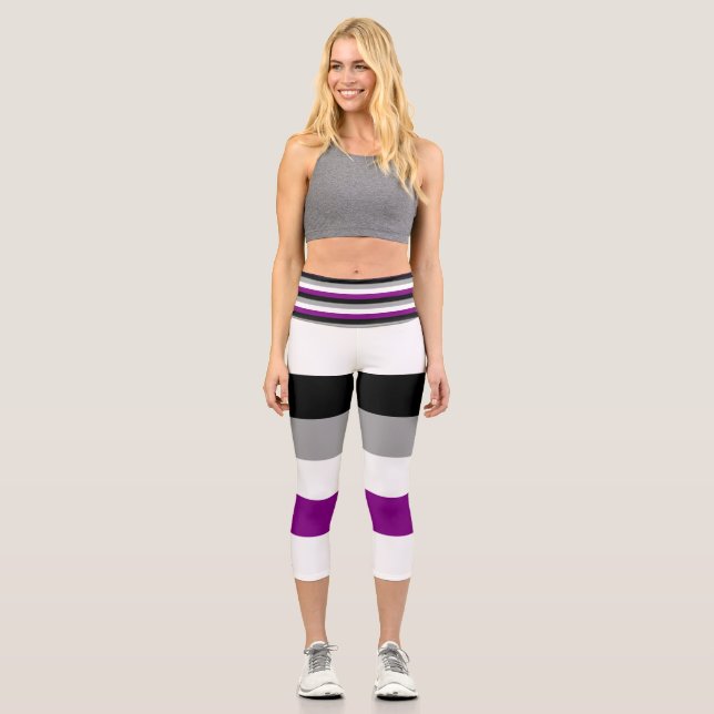Leggings Capri Bandera asexual (Anverso)
