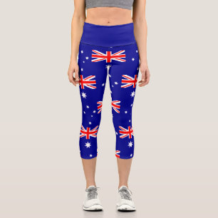 Leggings Capri Bandera australiana patriótica