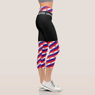 Leggings Capri Bandera croata, moda, fitness