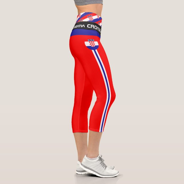 Leggings Capri Bandera croata, moda, fitness, deportes  (Derecha)