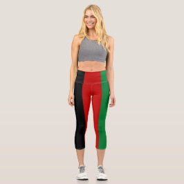 Leggings Capri Bandera de Afganistán
