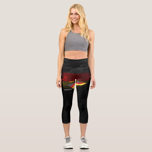 Leggings Capri Bandera de Alemania (Anverso)