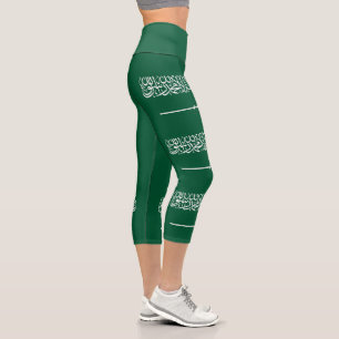 Leggings Capri Bandera de Arabia Saudita