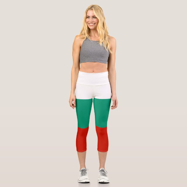 Leggings Capri Bandera de Bulgaria (Anverso)