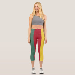 Leggings Capri Bandera de Camerún