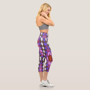 Leggings Capri bandera de carreras