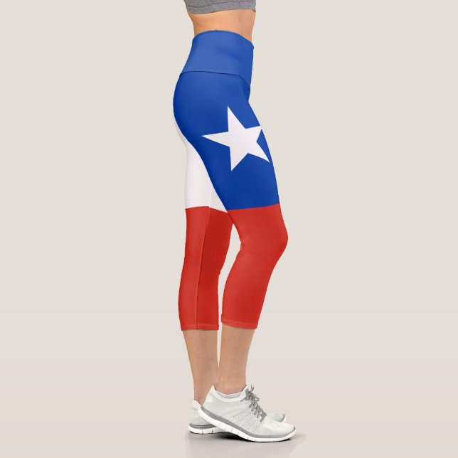 Leggings Capri Bandera de Chile (Derecha)