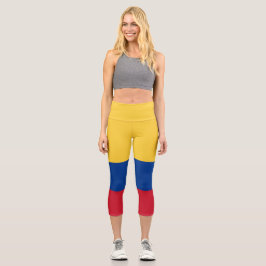 Leggings Capri Bandera de Colombia
