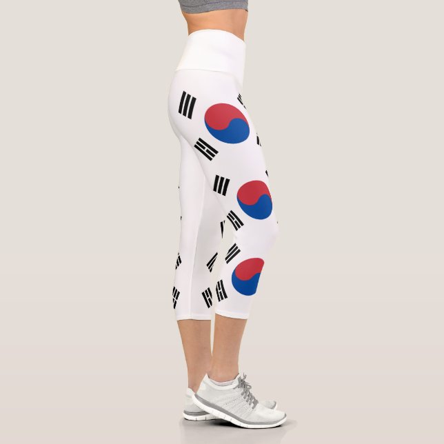 Leggings Capri Bandera de Corea del Sur (Derecha)