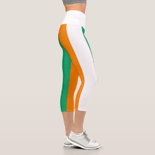 Leggings Capri Bandera de Costa de Marfil