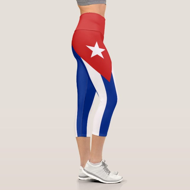 Leggings Capri Bandera de Cuba (Derecha)