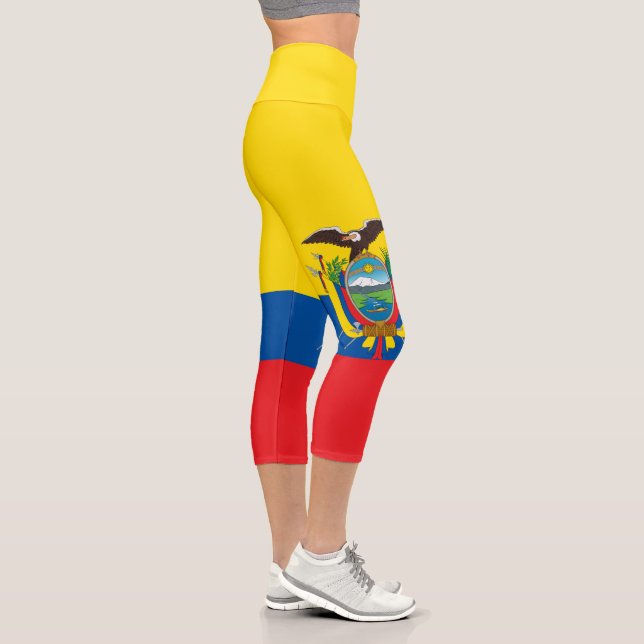 Leggings Capri Bandera de Ecuador (Derecha)