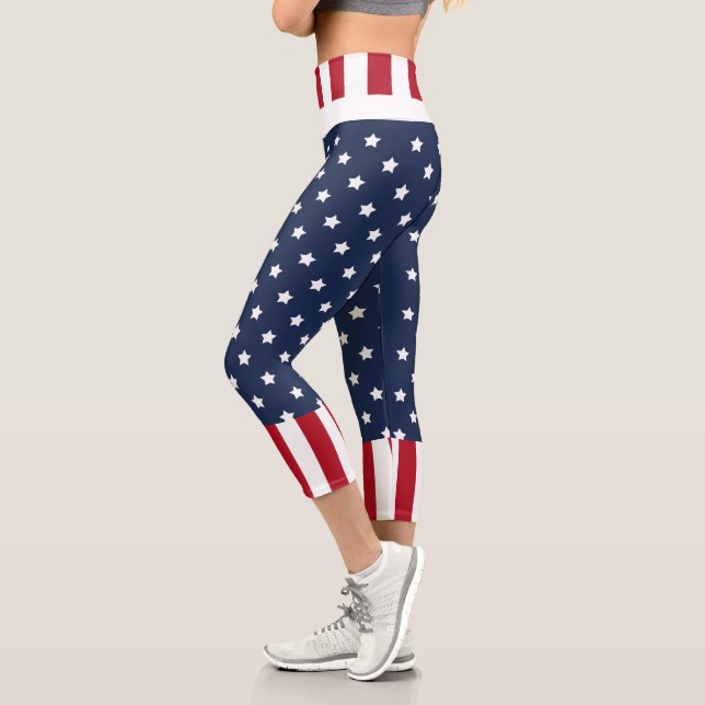 Leggings Capri Bandera de Estados Unidos