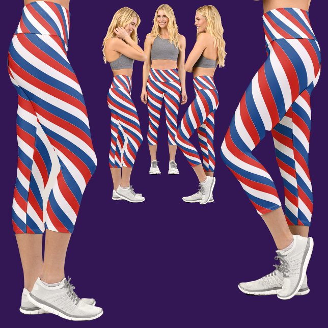 Leggings Capri Bandera de Francia patriótica (Subido por el creador)